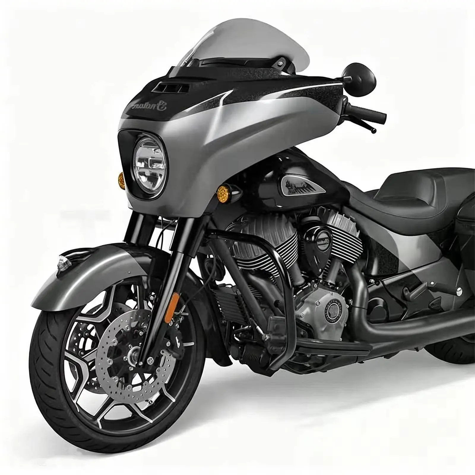 Фото Защитная дуга двигателя для мотоциклов Indian Chieftain, Roadmaster, Springfield, Chief, Vintage, Dark Horse 2014-2025 №3