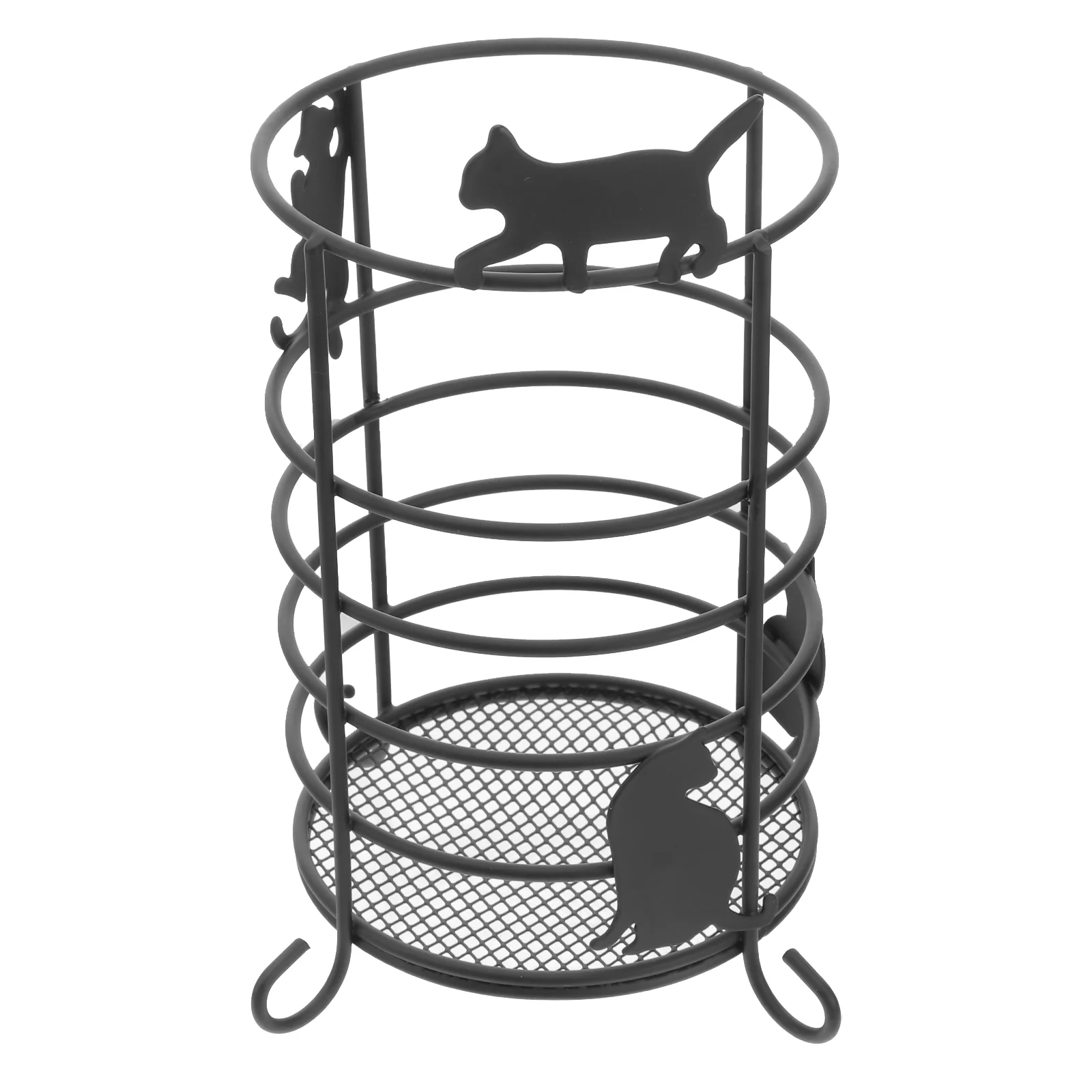 

Holder Utensil Organizer Container Metal Wire Pen Brush Kitchen Makeup Pot Students Chopsticks Iron Countertop Cutlery Care Hair