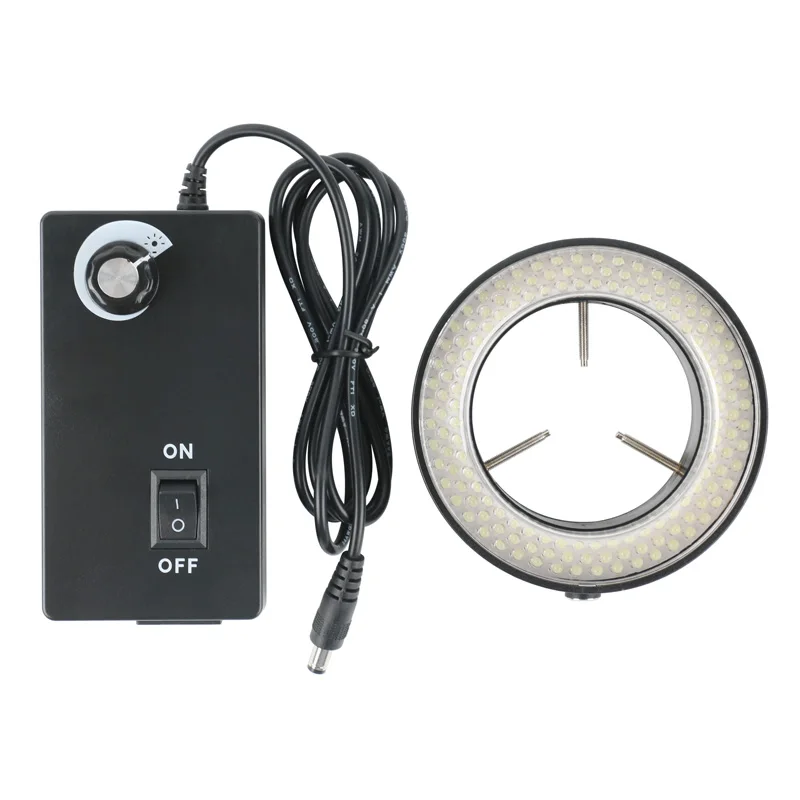 

Eakins 6500K 144 LED Adjustable Ring Light Illuminator Lamp для микроскопа