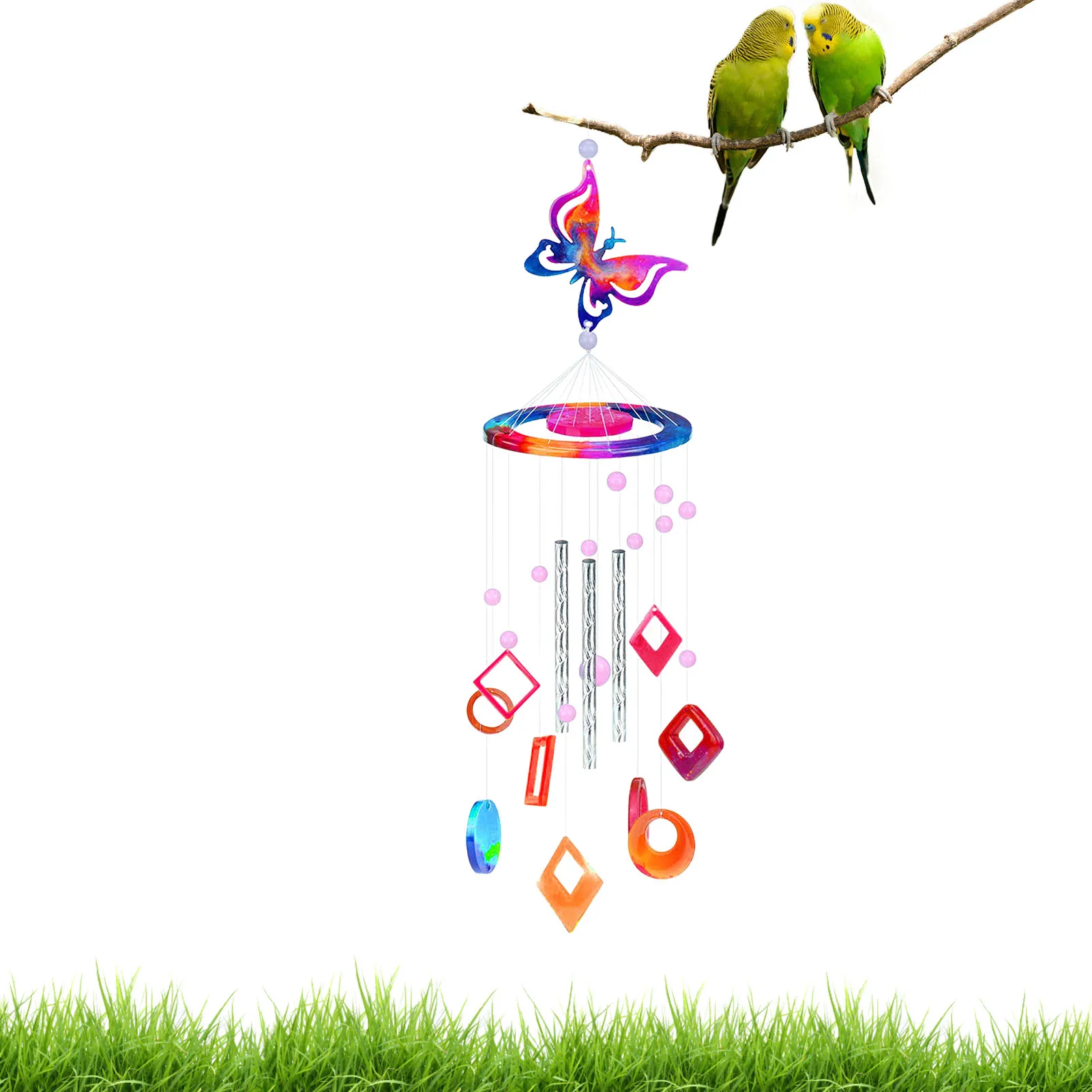 

Resin Mold Resin Butterflies Wind Chimes Mold Set DIY Wind Chime Wind Bells Home Decoration For Window Patio Garden Backyard