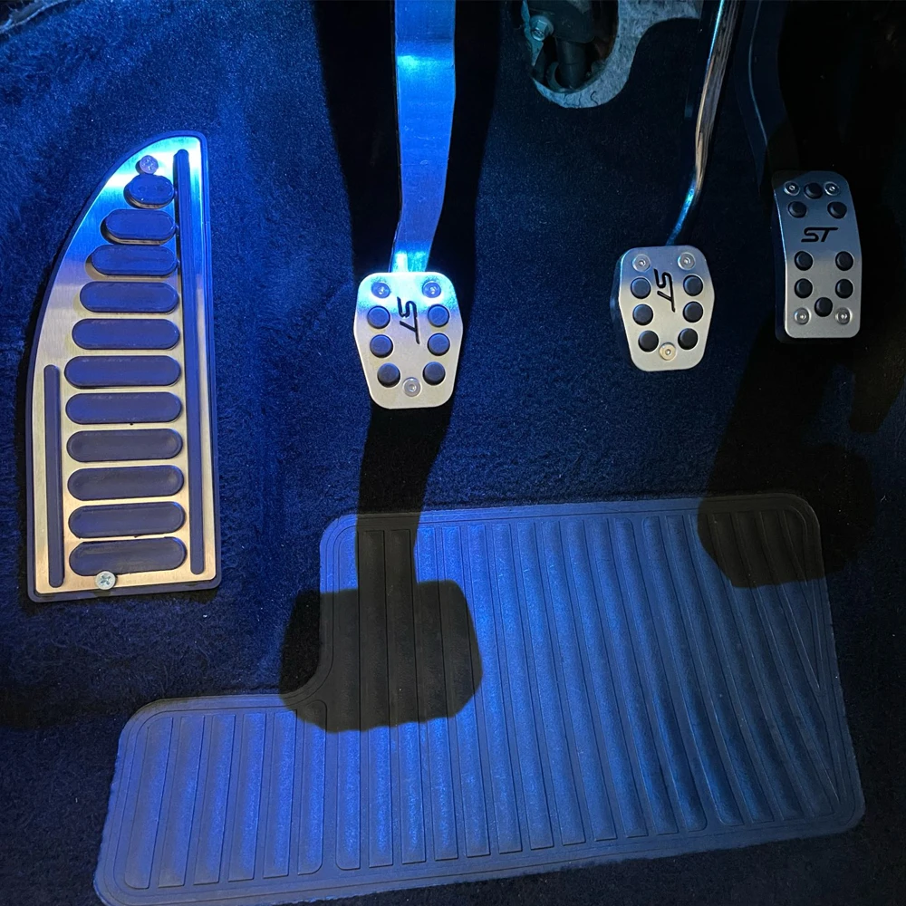 Комплект автомобильных педалей из нержавеющей стали накладки для Ford Focus 2 3 4 MK2 MK3