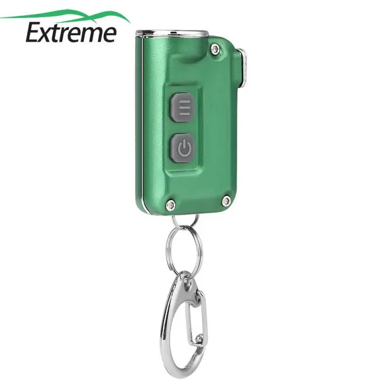 

Mini Double-switch keychain lamp Portable flashlight Tent light Accessories USB charging flashlight camping lantern/light