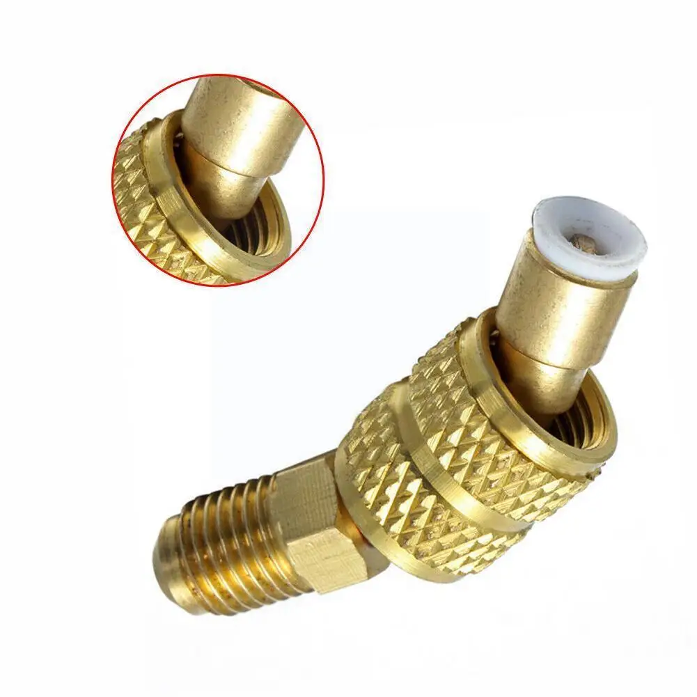

For Auto Air Conditioning R410A R22 R32 Mobile Head Adapter X Tool Refrigerator Thread W M Air SAE 1/4 Conditioning Adapter B5N6