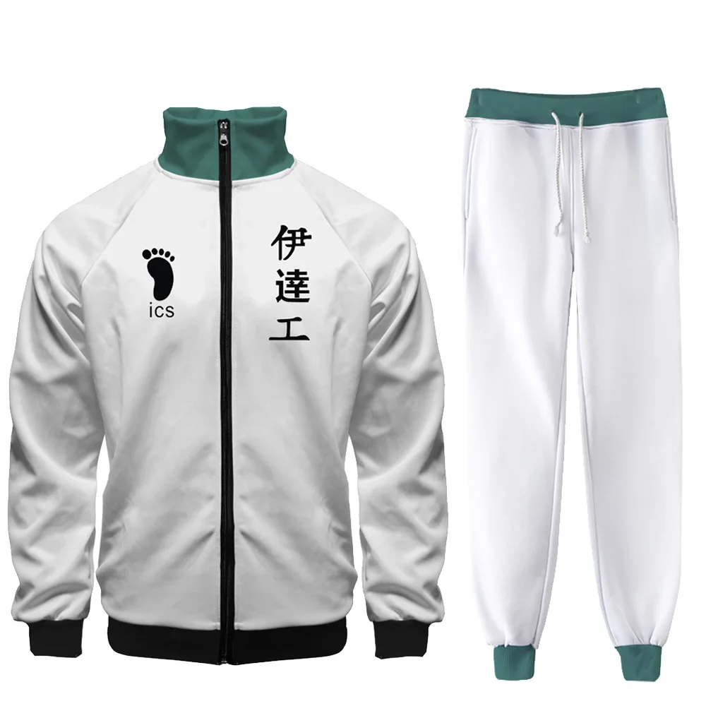 

Мужская спортивная одежда для волейбола, куртка на молнии и брюки