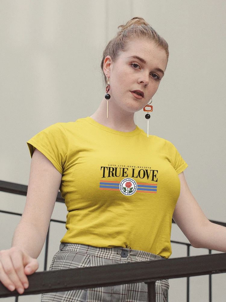 

Yeskuni True Love T-Shirt Women Clothing Couple Vacation Matching Fashion Young Casual Short Sleeve Jumper Shirt France Dropship