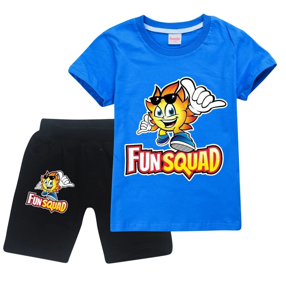 Футболка с коротким рукавом и шорты для мальчиков летняя хлопковая футболка +