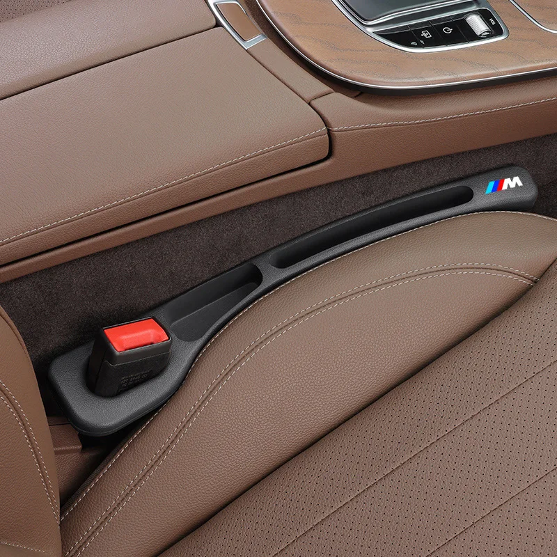 Фото Для BMW M: 2 шт. органайзеры-заполнители для зазоров между сиденьями, водонепроницаемые, из полиуретана, защита от протекания, 2 слота, для хранения вещей №2