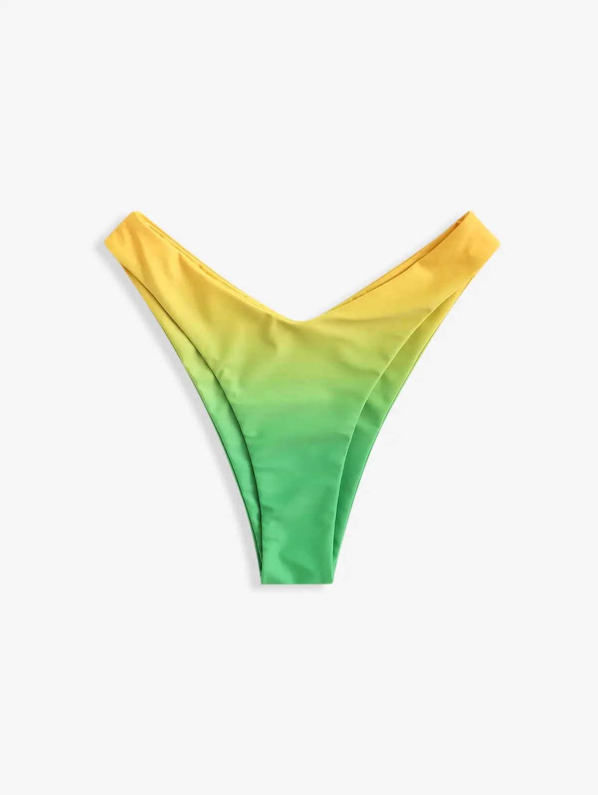 

ZAFUL High Leg Ombre Bikini Bottom Swim Briefs