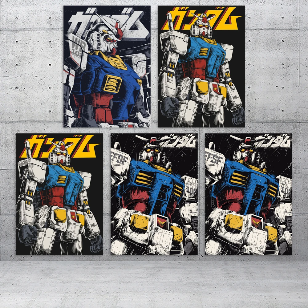 

Mobile Suit Gundam Modular Anime Pictures Home Decoration Gundam MK Ⅱ Wall Art Modern Canvas Prints Painting For Bedroom Poster
