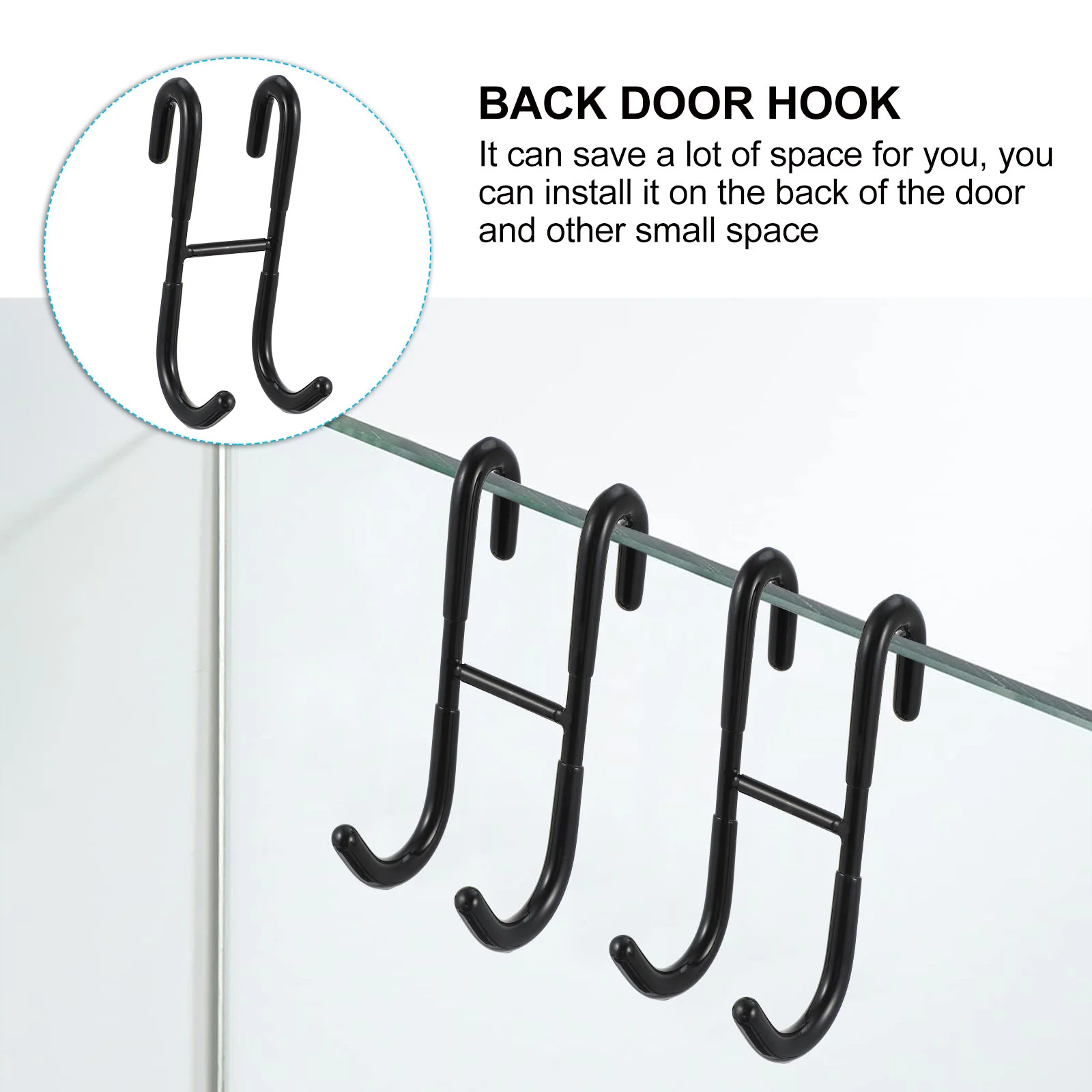 Дверной крючок 2 шт. бесплатная металлическая сверхмощная вешалка для хранения