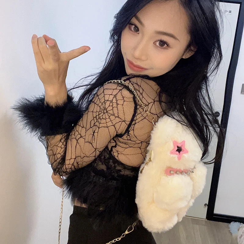 Рюкзак с набивными животными медведем кукла детские плюшевые медвежонки рюкзаки