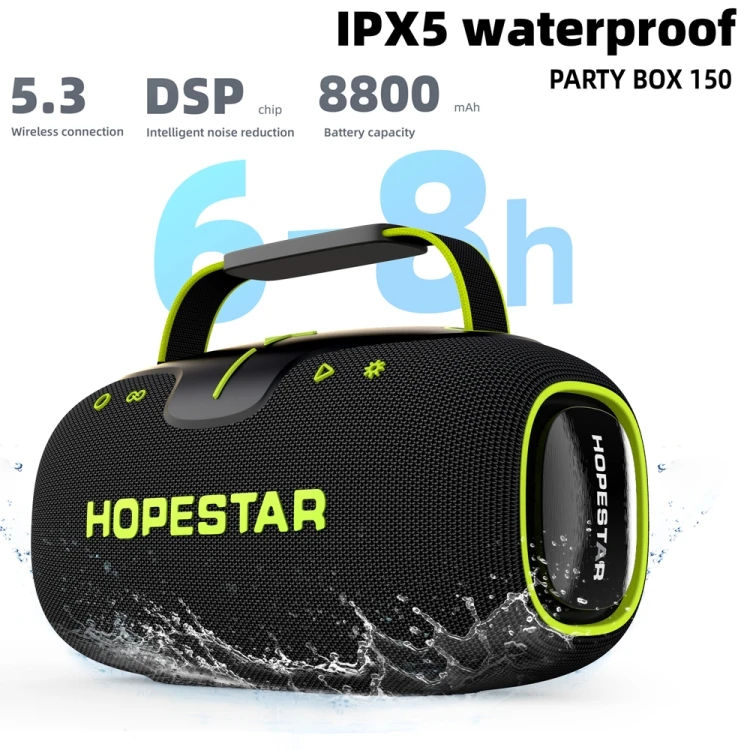 Фото Прямые продажи: HOPESTAR Party Box 150, 40 Вт, портативная уличная колонка с защитой IPX5, беспроводная, со встроенным микрофоном №3