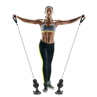 resistance bands with handles portable home gym fitness strength training physical therapy pull rope trainer