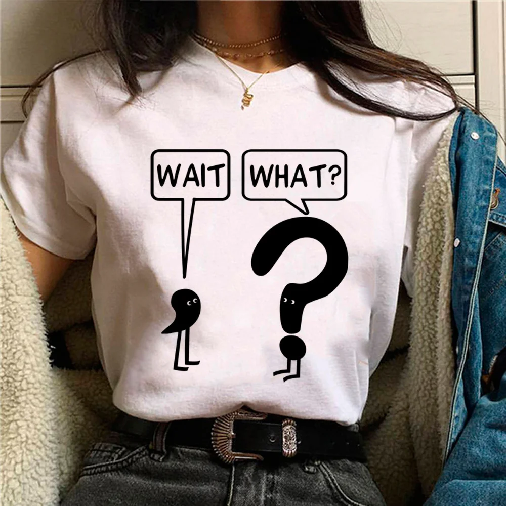 

Wait t shirt women anime tshirt girl streetwear anime clothing