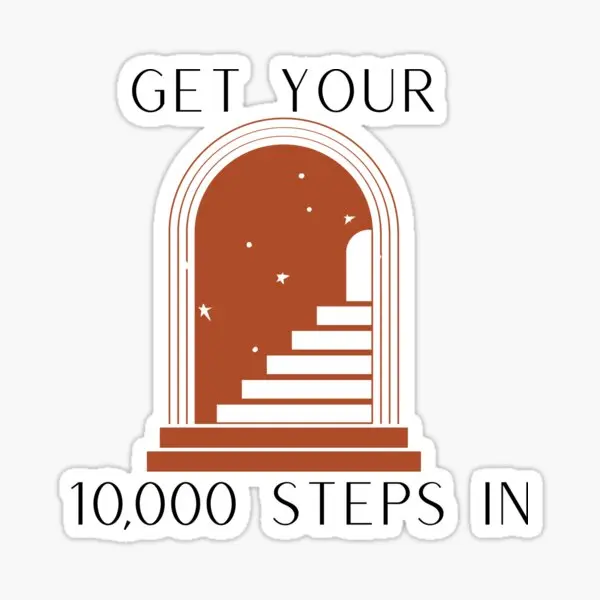 Наклейки в виде дома ветра 10 000 ступеней Клим 5 шт.