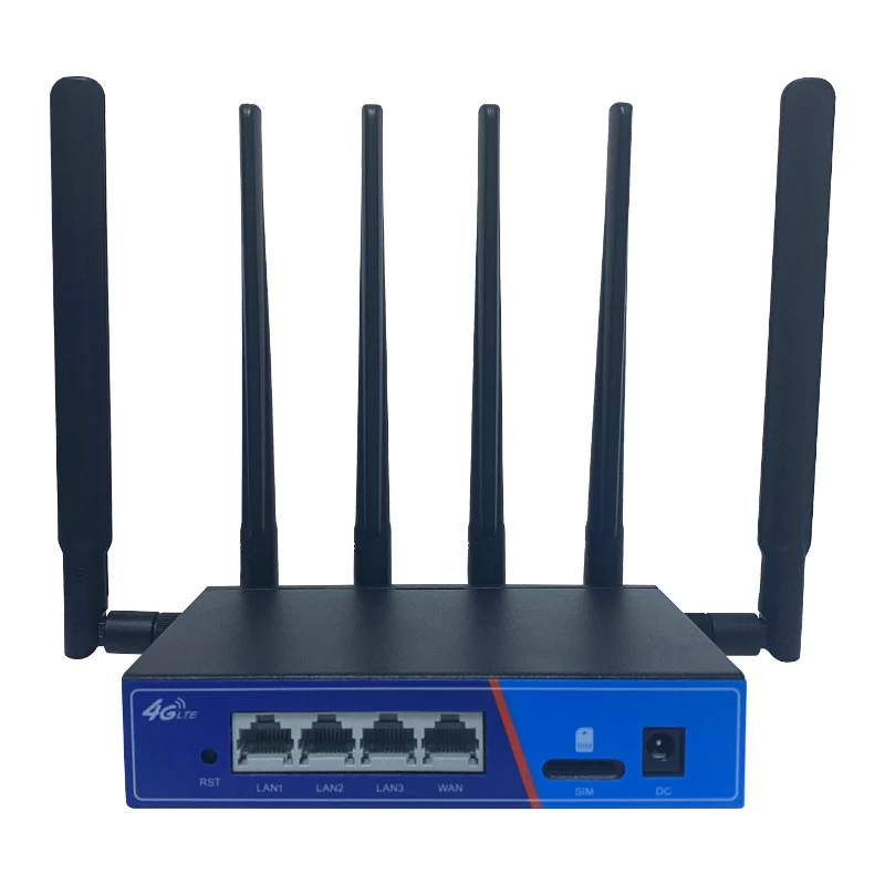 HUASIFEI Dual Band WS281AC High Power 1200Mbps Modem Router MT7621 Chip 4G Lte Router with 6pcs 5dBi Antenna