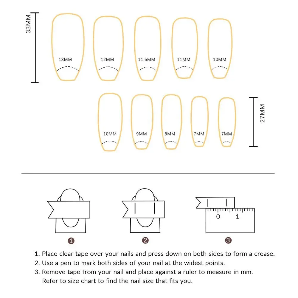Длинные накладные ногти балерины модные французские фиолетовые бабочки с полным