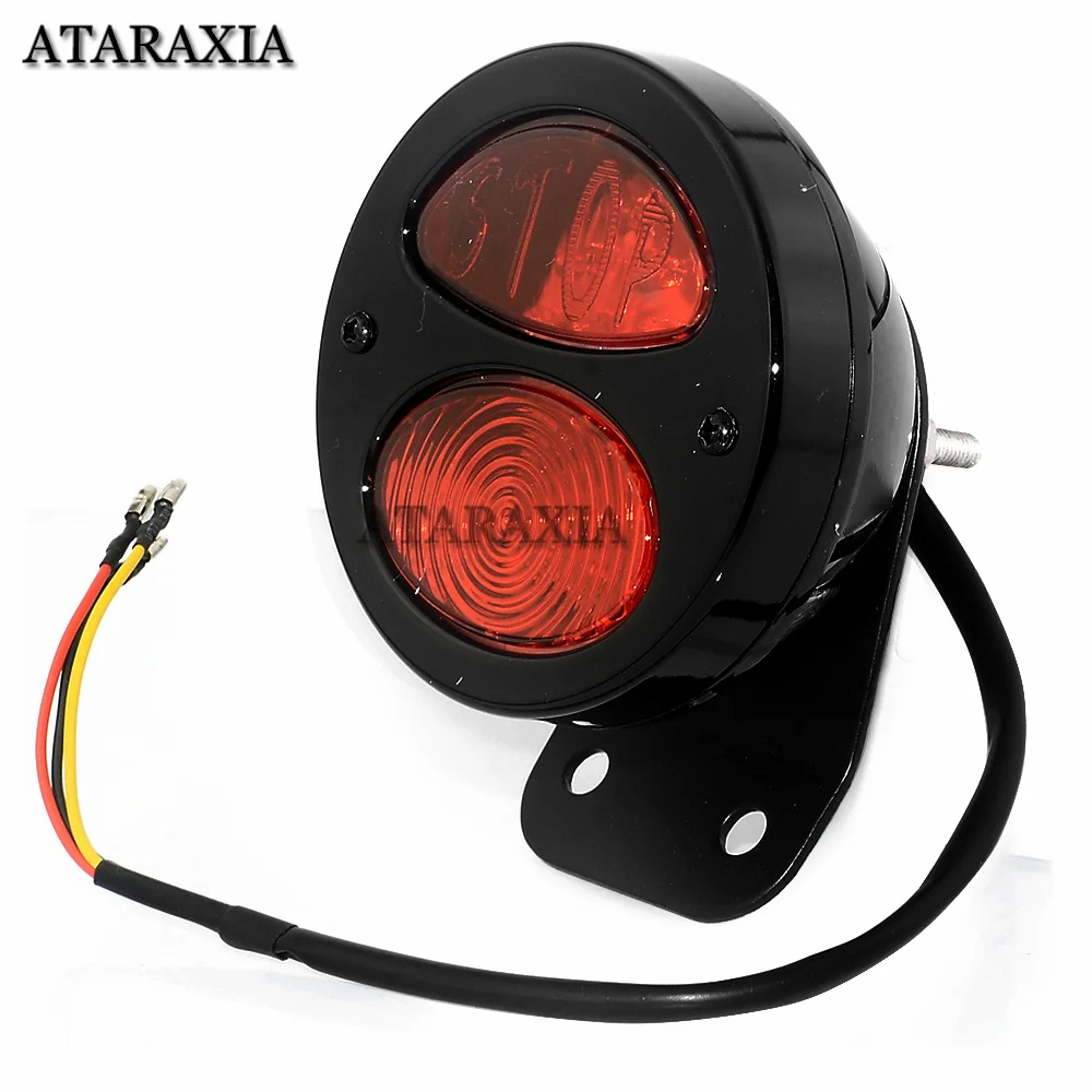 Универсальный светодиодный задний фонарь для мотоцикла стоп-сигнал алюминиевый