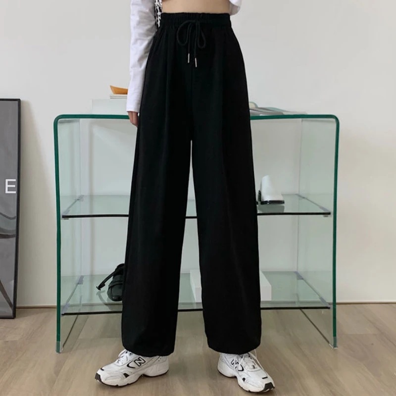 2023 Spring Autumn New Gray Sweatpants for Women Baggy Fashion Oversize Sports Pants Black Trousers Female Joggers Streetwear