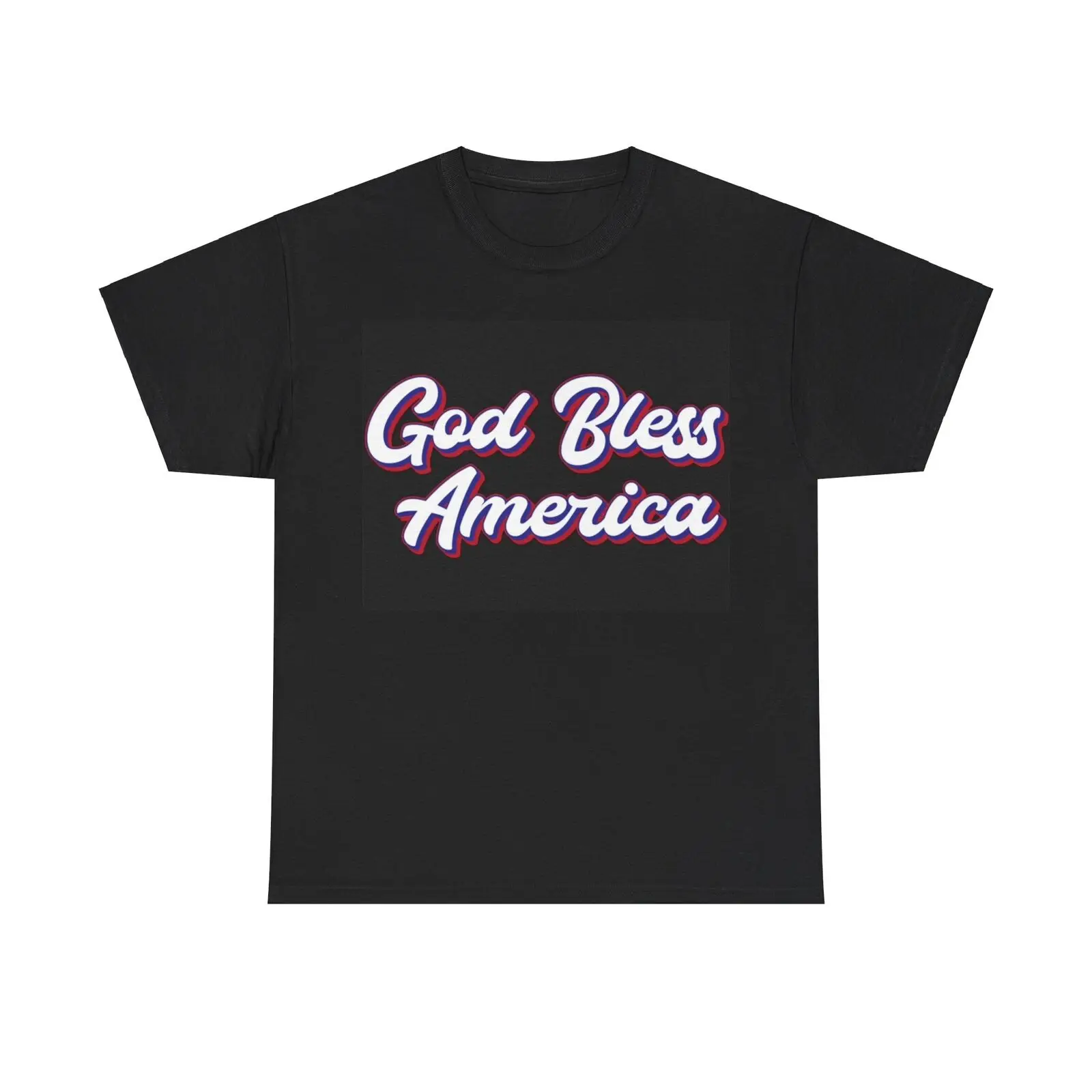 Футболка God Bless America с американским флагом 1776 США 4 июля тяжелый хлопок