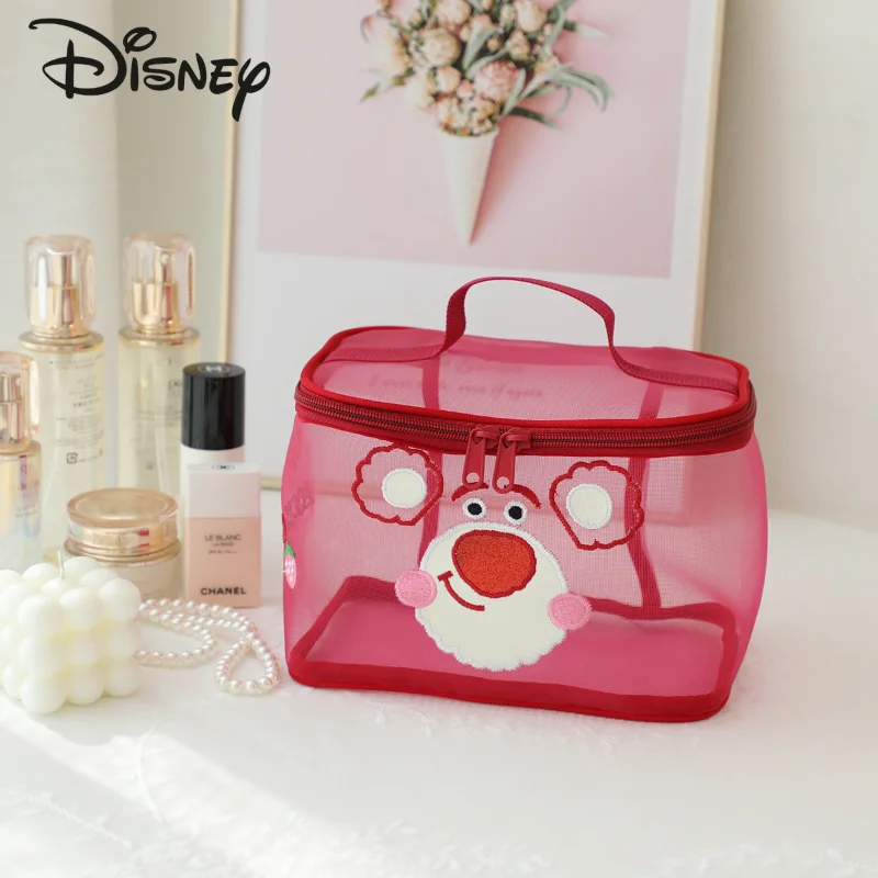 Disney New Portable Makeup Bag Fashion High Quality Business Travel Wash Bag Cartoon Large Capacity Multifunctional Storage Bag