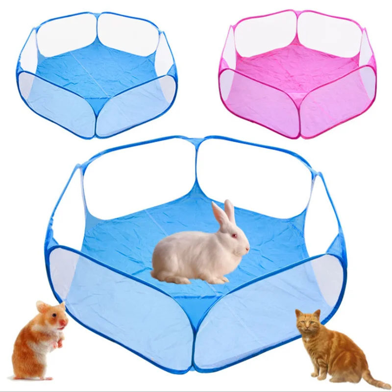 

Pet Playpen Portable Fashion Open Indoor / Outdoor Small Animal Cage Game Playground Fence for Hamster Chinchillas Guinea- Pigs