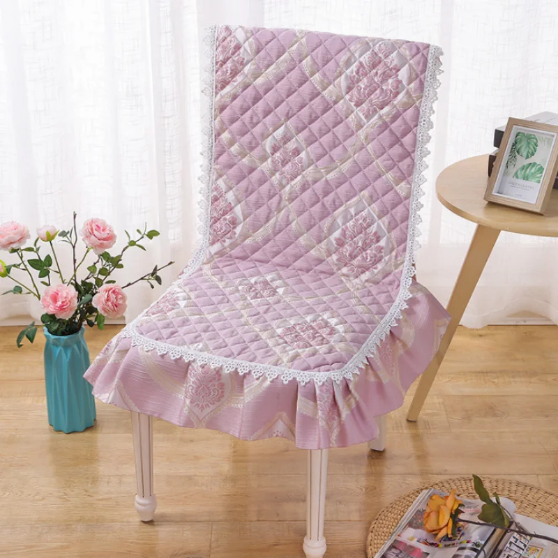 

Новое поступление, чехол на стул в скандинавском стиле для дома, простой дизайн, плиссированный подол из ткани, мягкий удобный высококачест...