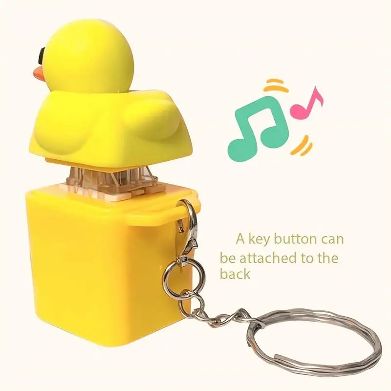 Фото Quacky Duck Fidget Toy Fidget Duck Quacking Кнопка клавиатуры Сенсорные игрушки Колпачки для снятия стресса That Quack Клавиатура Кликер №5
