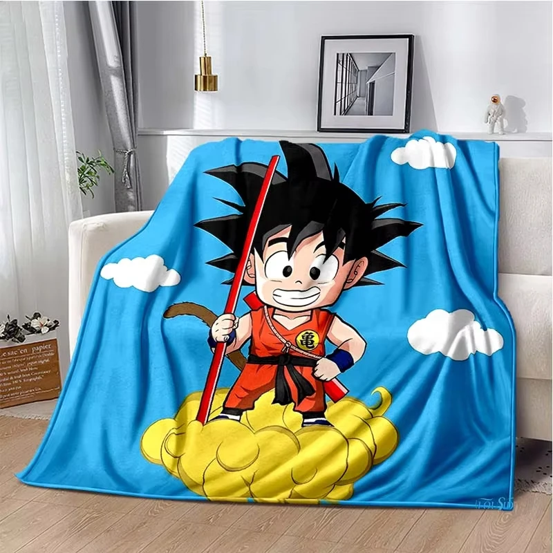 Горячее одеяло в стиле аниме Vegeta Dragon Ball Wukong Nap 70x100 см мягкие 3D фланелевые одеяла из