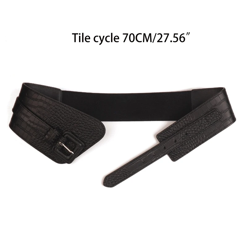 

All-match Ladies Waist Belt Women Straps Light Luxury Personality Large Square Buckle Elasticity Belt for Women Drop Shipping