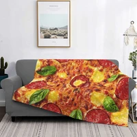 pizza pattern blankets coral fleece plush springautumn tortilla food portable thin throw blankets for sofa car bedspreads 09