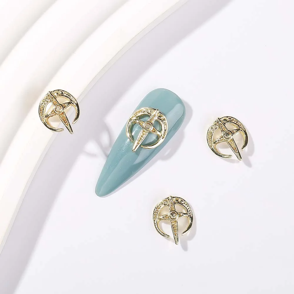 20 шт. черный крестообразный распятильник для ногтей