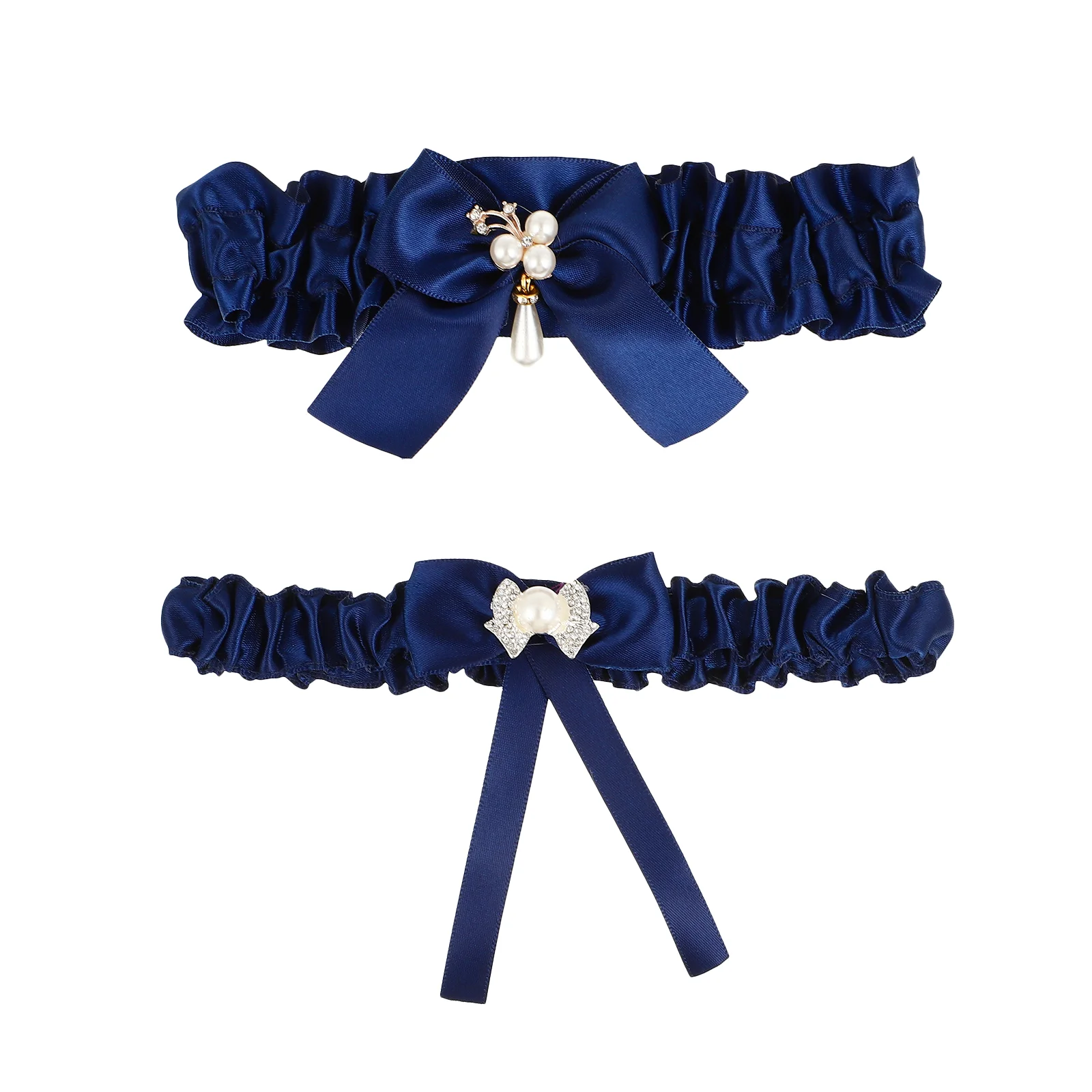 

2pcs Wedding Bridal Garter Belt Fashion Bridal Leg Garter Set Bride Thigh Bands