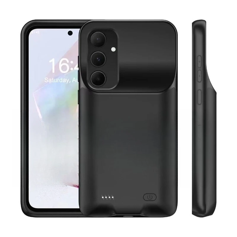 Фото Чехол-аккумулятор для Samsung Galaxy A35/A55: портативный, с беспроводной зарядкой, расширенным временем автономной работы, для магнитного Power Bank №3