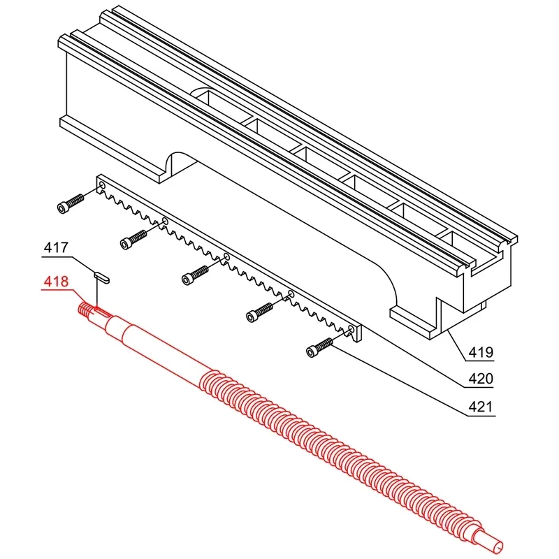 Свинцовый винт M16x2.0mm для телефона BHC210 HS210 JY210V CTC210 запасные части токарного станка
