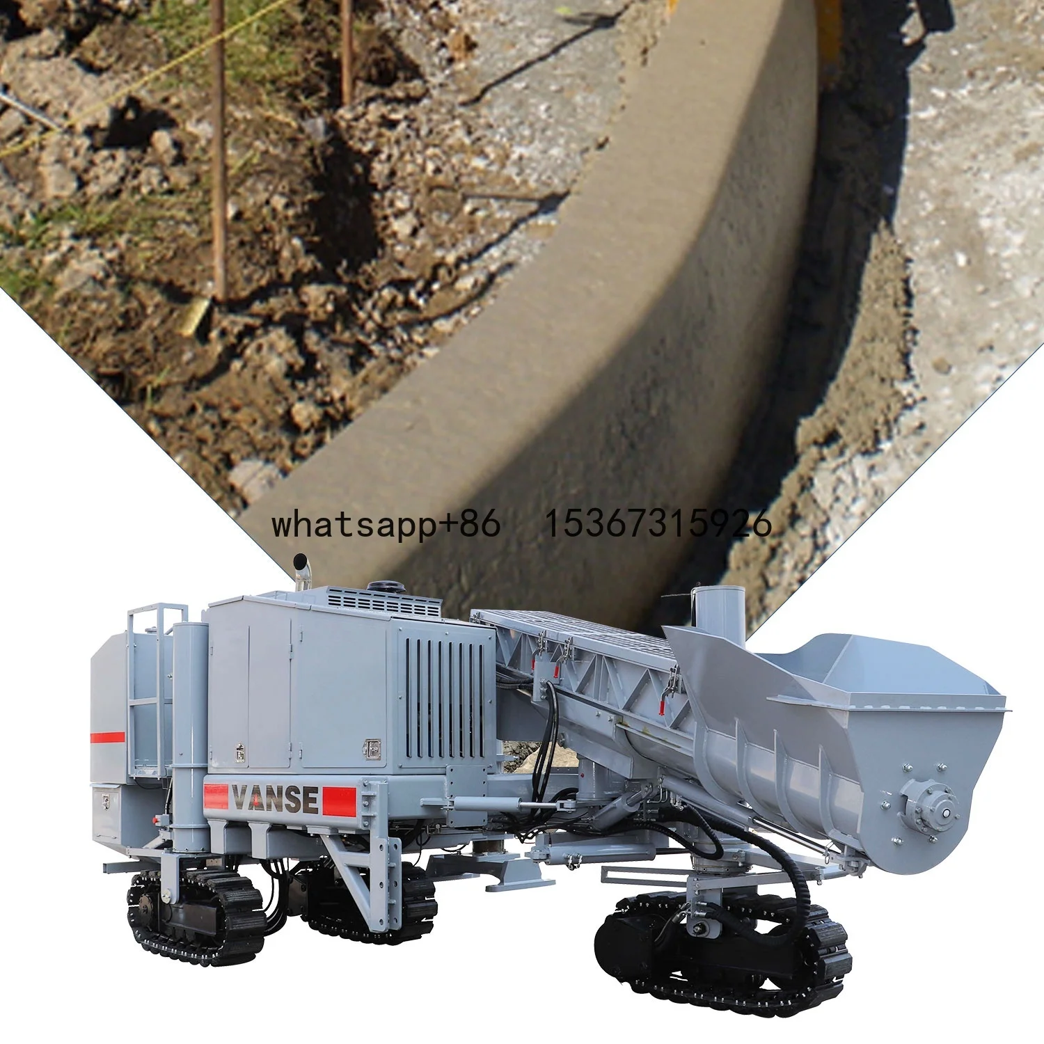 Многоцелевая дорожная машина для дренажа бетона бордюрная скольжения кераба