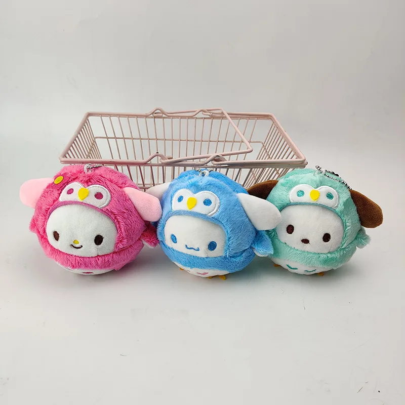 

6 шт./партия, плюшевые игрушки Sanrio в виде медведя