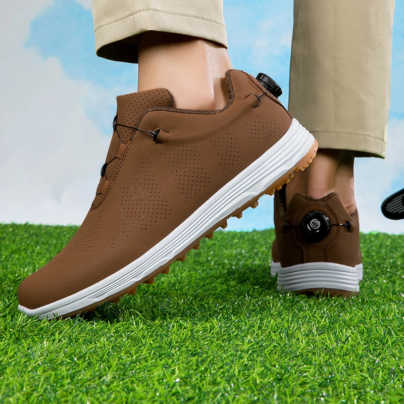 Golf Shoes for Men, Comfortable Golf Shoes for Outdoor Fitness, Anti Slip Golf Shoes for Women, Fast Lace Up Walking Golf Shoes