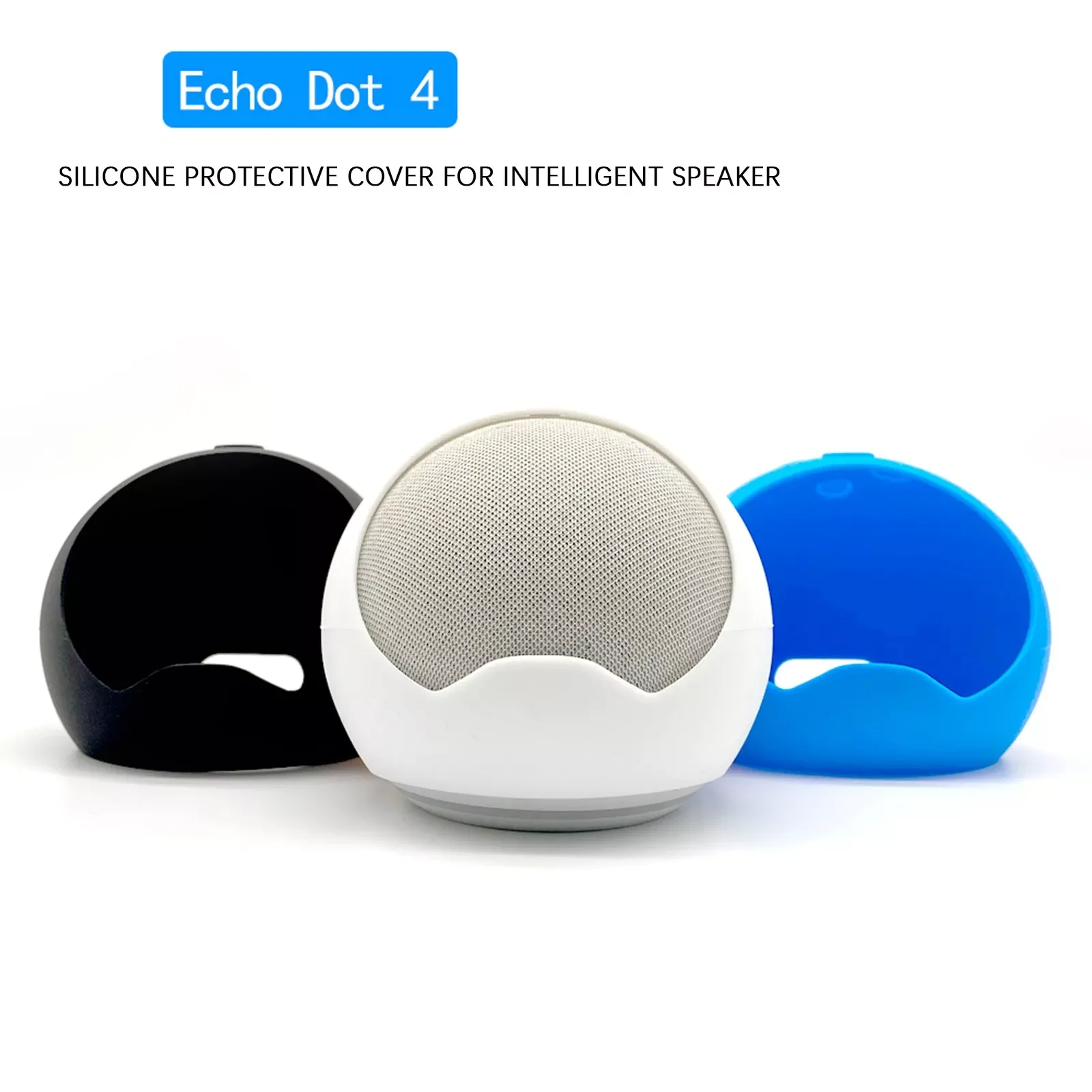 

Dustproof Protective Cover Sleeve For Echo Dot 4 Soft Silicone Case Skin Speaker Accessories Shockproof Speaker Full Protector