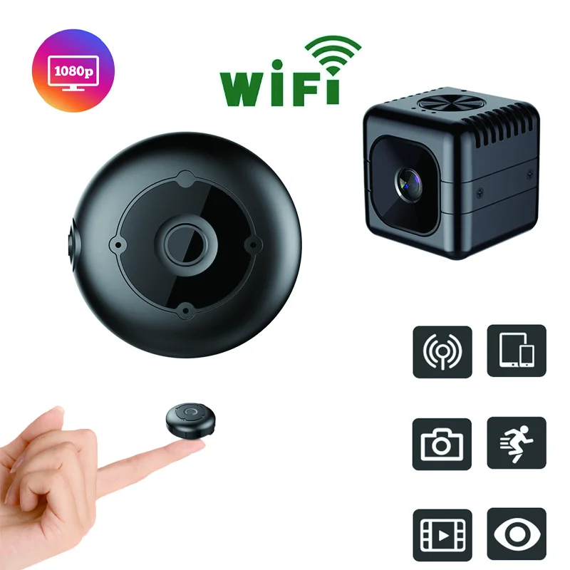 

1080P Mini Camera Wireless WiFi ip cam Portable Home Security Surveillance Small Video Recorder Motion Detection Camcorder