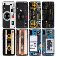 retro camera circuit board music tapes case for samsung galaxy a50 a70 a30 a10 a20 a40 a80 a90 a7 a9 2018 soft phone cover cases