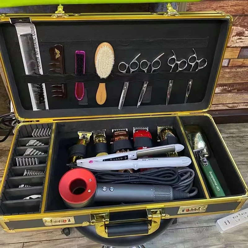 Большая емкость Профессиональная парикмахерская дорожная Магнитная