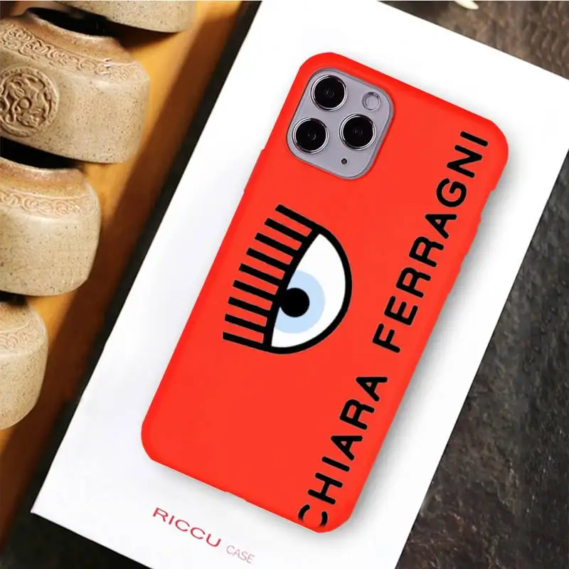 luxury design hot ferragnies eyes chiara phone case for iphone 13 12 pro max mini 11 pro xs max 8 7 6 6s plus x xr red case free global shipping