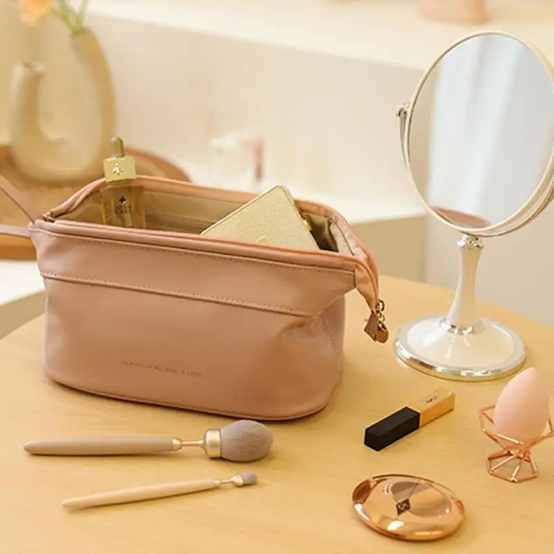 

Водонепроницаемая двухслойная косметичка для женщин, портативный органайзер большой емкости для мелочей, дорожные мужские туалетные принадлежности, унисекс