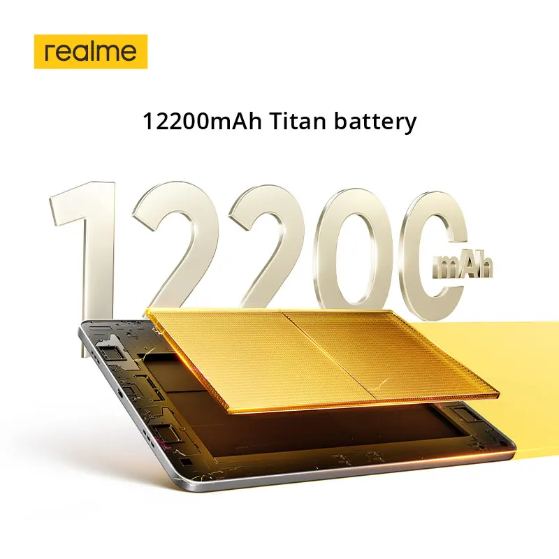 Фото Новый планшет realme Pad 3 5G 256 ГБ, 11.61-дюймовый LCD-дисплей с частотой 120 Гц, процессор Dimensity 7300-Max, аккумулятор 12200 мАч, зарядка 45 Вт, 2.8K, Book-View №3