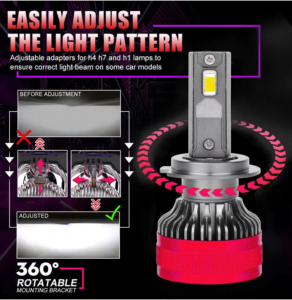 Лампы CARLITEK для автомобильных фар 120 Вт H7 H4 H11 H1 H8 H9 9012 HB3 9005 HB4 HIR2 9006 K