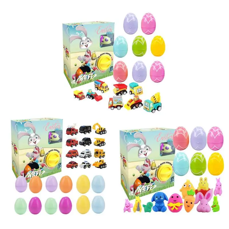

Капсульная игрушка-сюрприз, разноцветное передвижное пасхальное яйцо, игрушки для детей, веселая Пасхальная игрушка-кролик-сюрприз, Случайная Доставка
