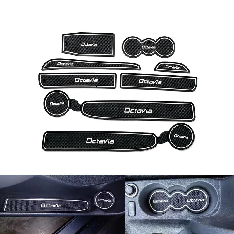 

8 шт., резиновые Противоскользящие коврики для Skoda Octavia A5 2005 -2013 MK2 1Z