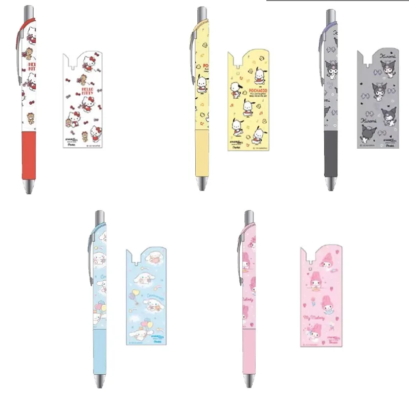 

Гелевая ручка Sanrio Melody Kuromi для школьников, офиса, письма, аниме, Коричный помапурин, кавайная мультяшная быстросохнущая черная ручка