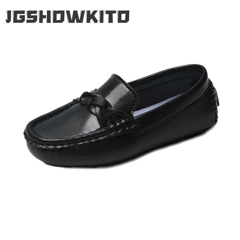 

Children's Shoes for Boys Loafers Kids Leather Flats for Medium Teenagers School Formal Casual Shoes Slip-on Moccasins 27-38 New